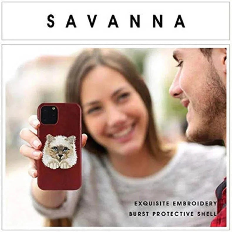 Santa Barbara Cat Savanna Series Hard Phone Back Case for Apple iPhone