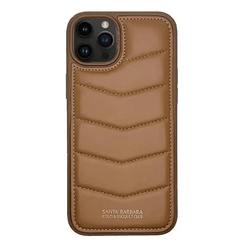 Santa Barbara Clyde Series Case for iPhone Back Cases iPhone 15 / Brown