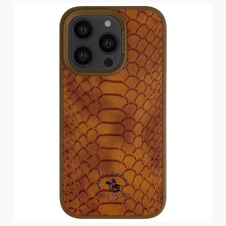 Santa Barbara Knight Series Case for iPhone Back Cases iPhone 15 / Brown