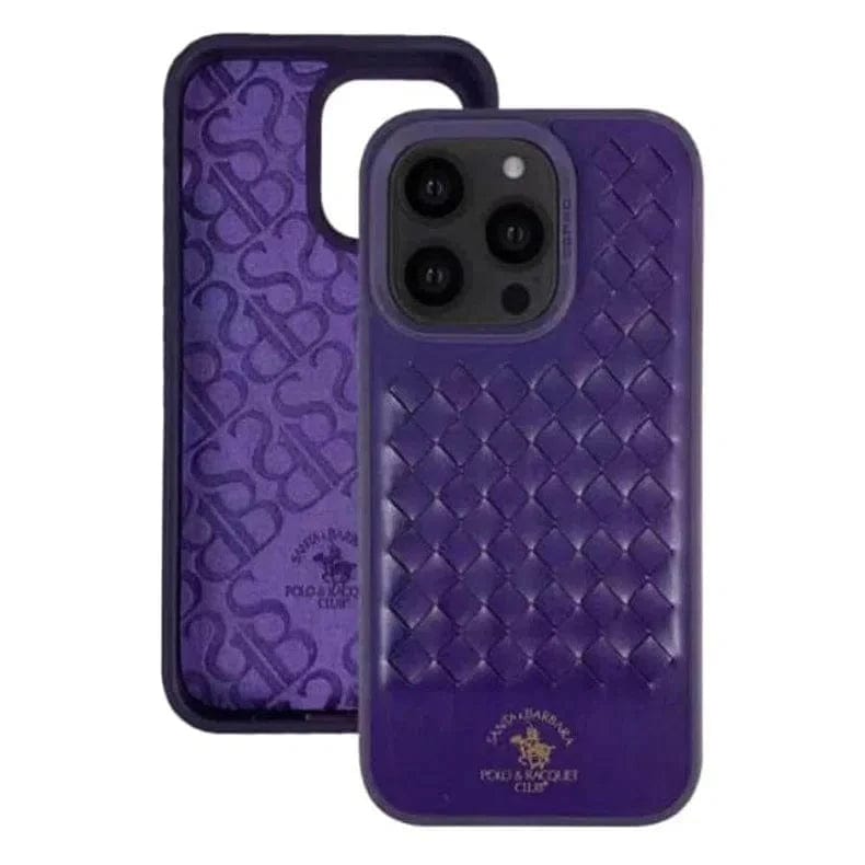 Santa Barbara Ravel Series Case for iPhone Back Cases iPhone 14 / Deep Purple