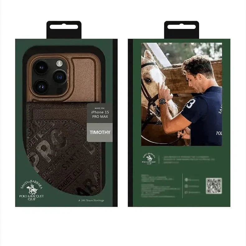 Santa Barbara Timothy Series Case with Magnetic Card Holder for iPhone Back Cases