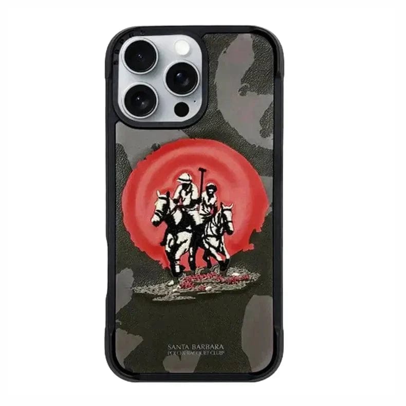 Santa Barbara Virgil Series Hard Phone Back Case for Apple iPhone Back Cases iPhone 16 Pro Max / Black