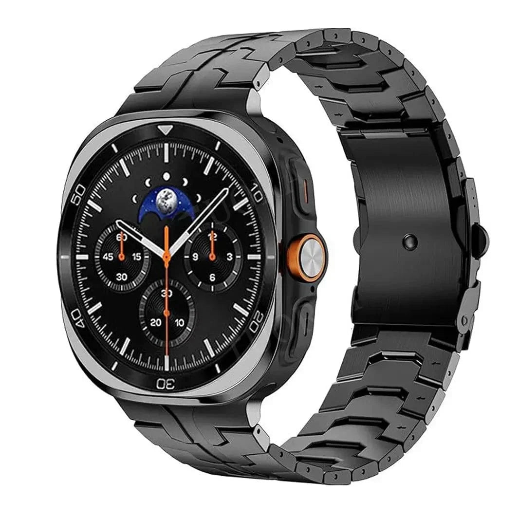 Satin Brushed Metal Link Bracelet Band for Samsung Watch Ultra 47mm