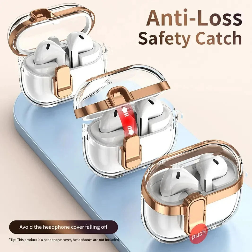 Secure Lock Plating Soft TPU Cover for Samsung Buds3