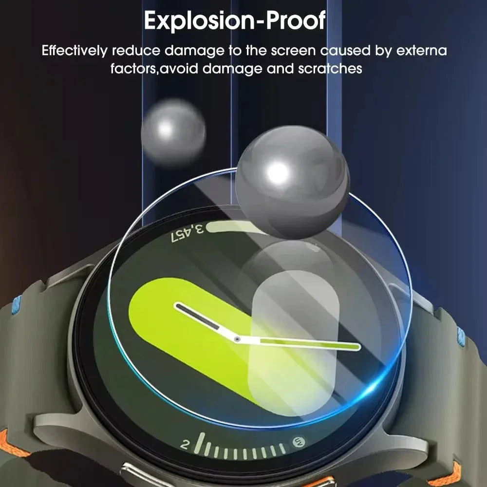 Self-contained Positioning Tempered Glass for Samsung Watch 6 43mm