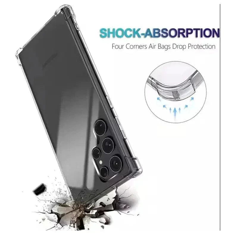 Shockproof Transparent Hard Back Soft Edge Case for Samsung S24 Ultra