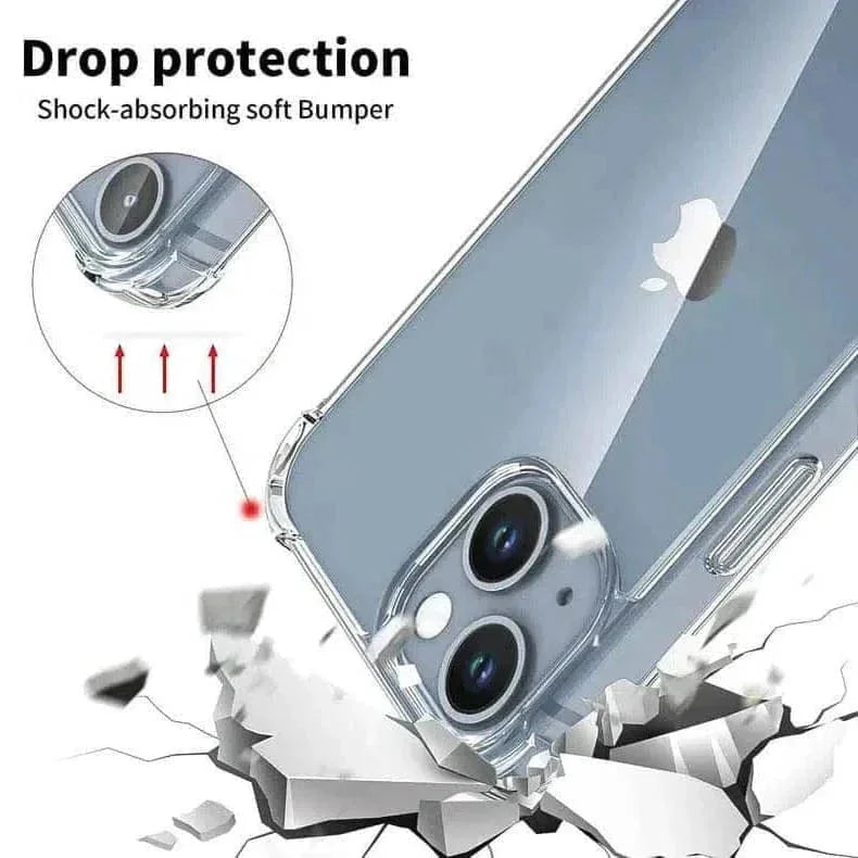 Shockproof Transparent Hard Case for iPhone 14 Plus