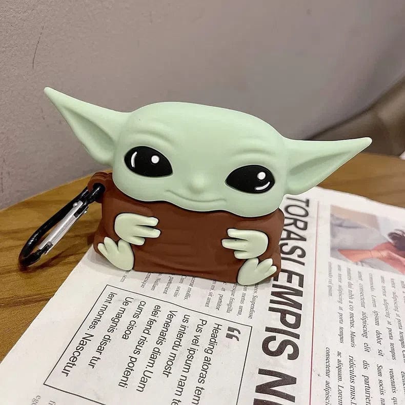 Silicone 3D Cartoon Character Case for Apple AirPods Case Covers Airpods Pro / Baby Yoda