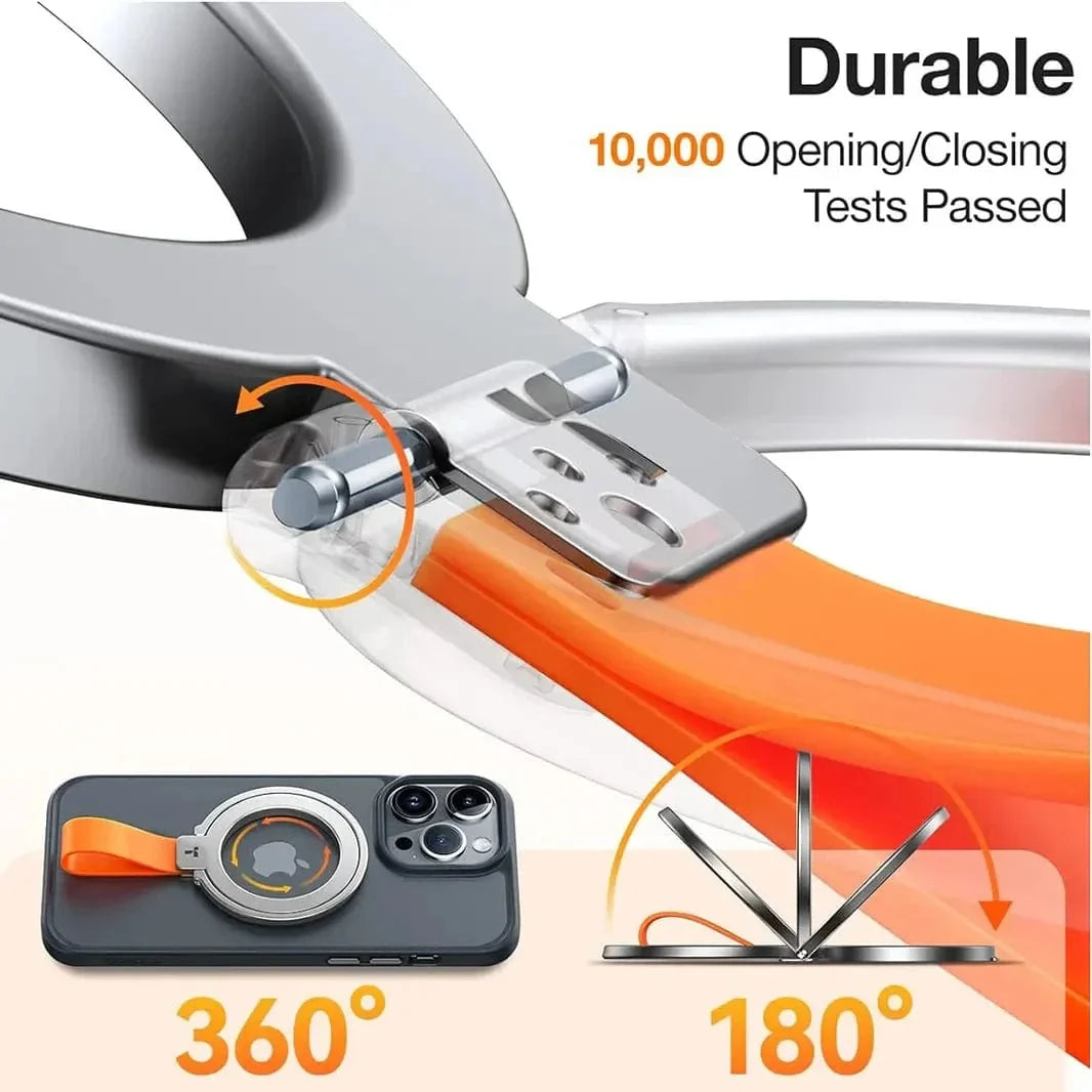 Silicone Loop Magnetic Grip Stand for Magsafe Function Built in Cases