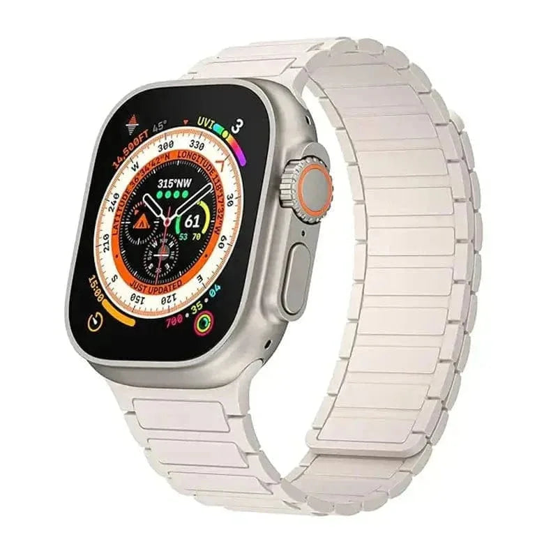 Silicone Magnetic skin-friendly Band for Apple Watch 42 | 44 | 45 | Ultra 49 | 46mm S10
