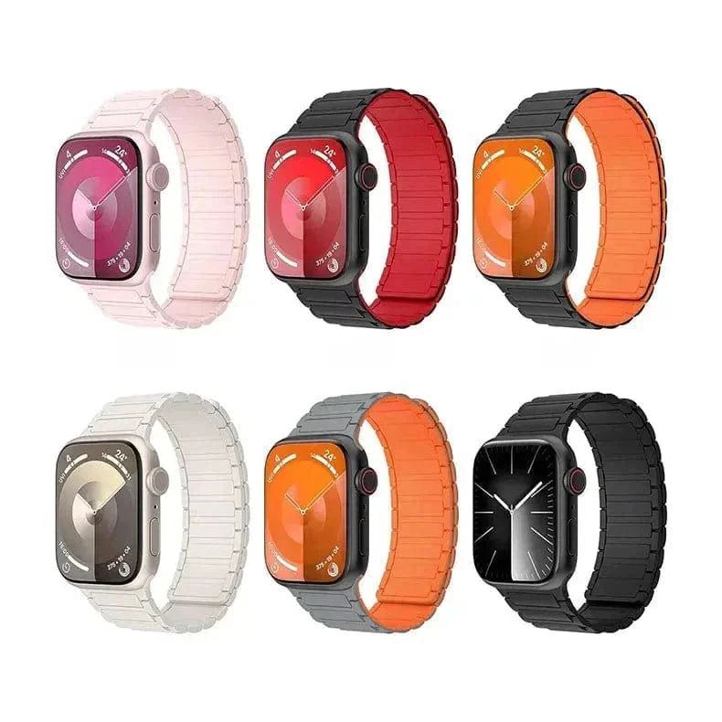 Silicone Magnetic skin-friendly Band for Apple Watch 42 | 44 | 45 | Ultra 49 | 46mm S10