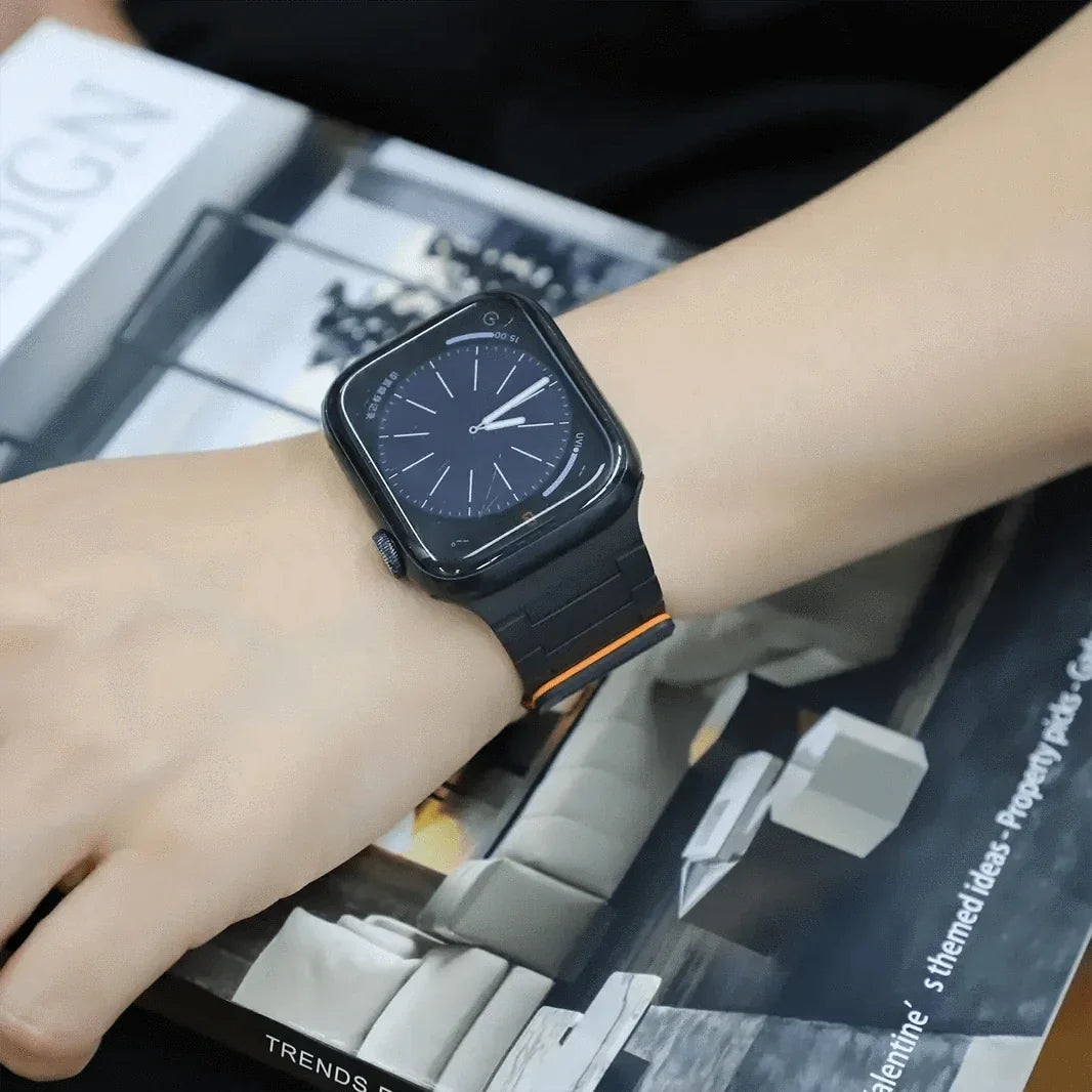 Silicone Magnetic Watch Strap Band for Apple Watch 42 | 44 | 45 | Ultra 49 | 46mm S10