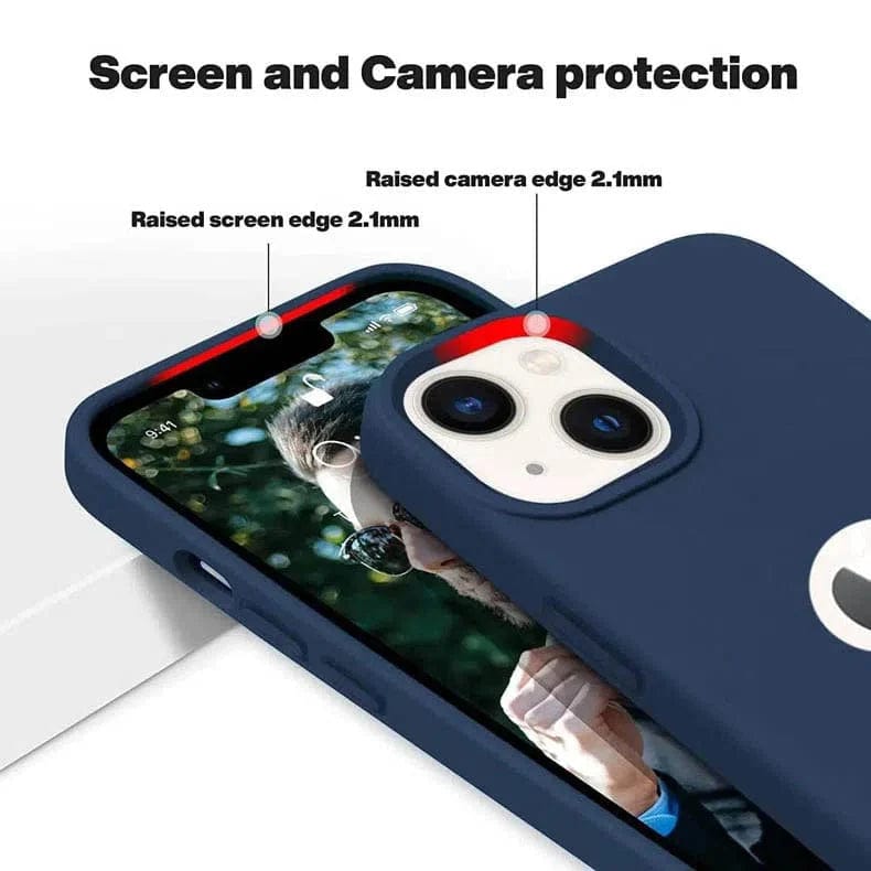 Silicone Round Wind Cut Case for iPhone Back Cases