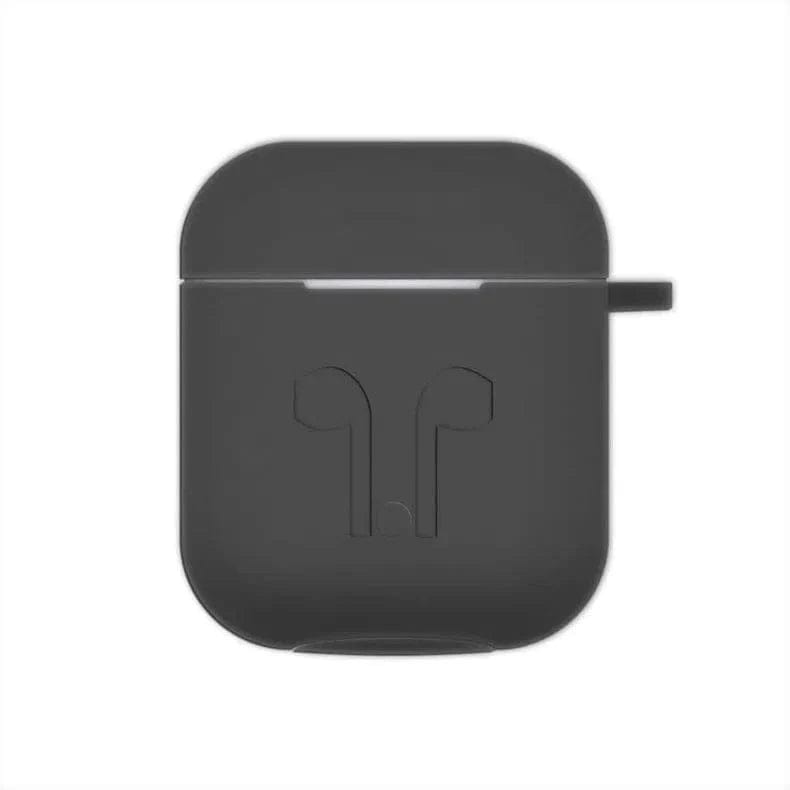 Silicone Soft Case for Apple Airpods Case Covers Airpods 1 | 2 / Dark Grey