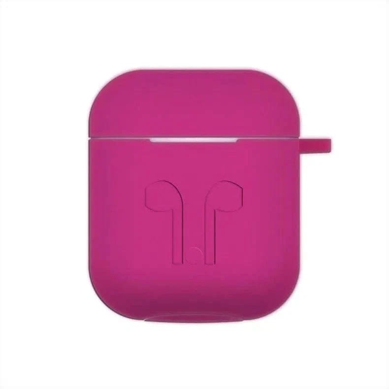 Silicone Soft Case for Apple Airpods Case Covers Airpods 1 | 2 / Hot Pink