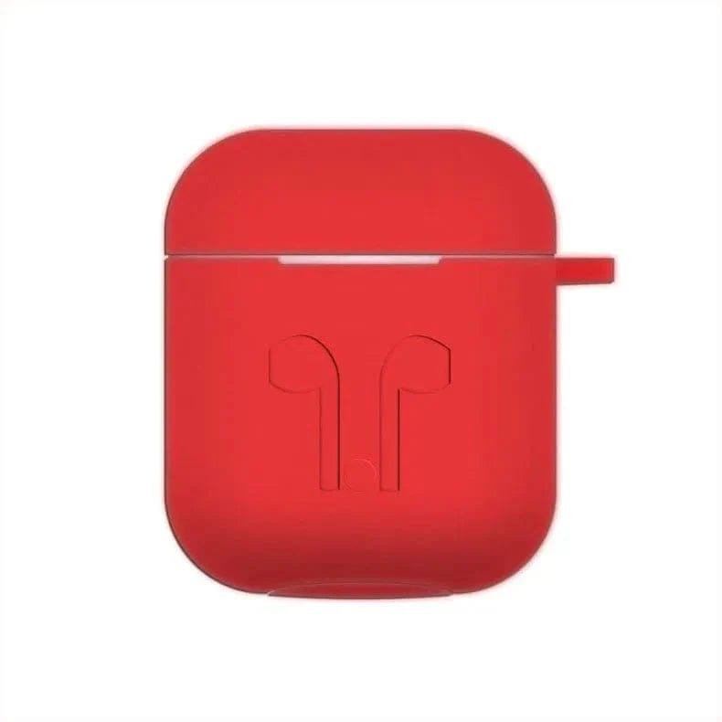 Silicone Soft Case for Apple Airpods Case Covers Airpods Pro / Red