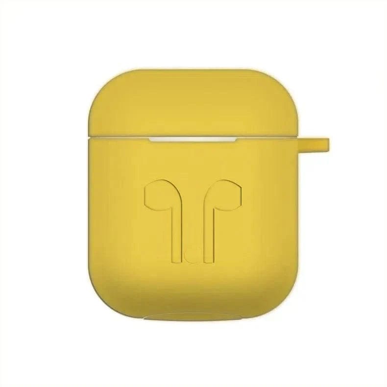 Silicone Soft Case for Apple Airpods Case Covers Airpods 1 | 2 / Yellow