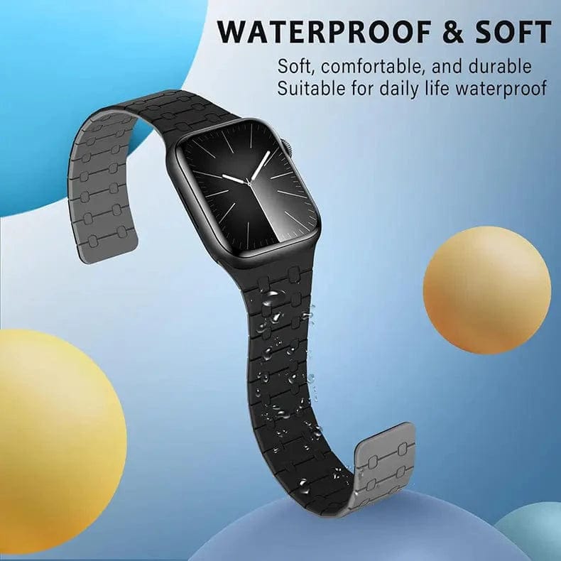 Silicone Soft Magnetic Overlap Band for Apple Watch Watch Bands