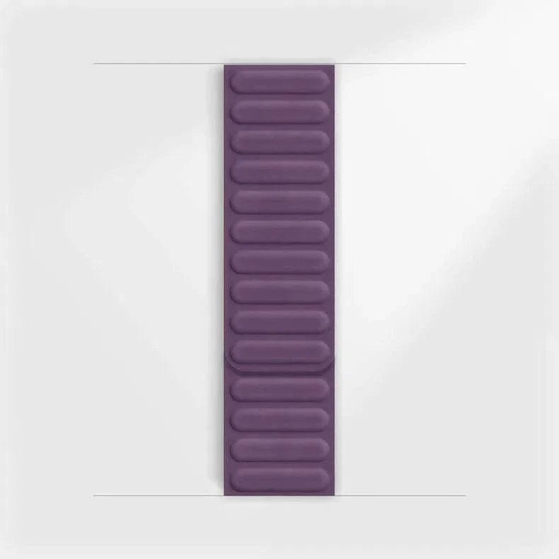 Silicone Soft Touch Magnetic Link Band for Apple Watch Watch Bands 42mm | 44mm | 45mm | Ultra 49mm / Lavender