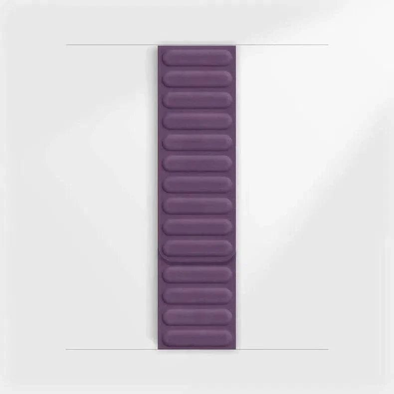 Silicone Soft Touch Magnetic Link Band Watch Bands Lavender