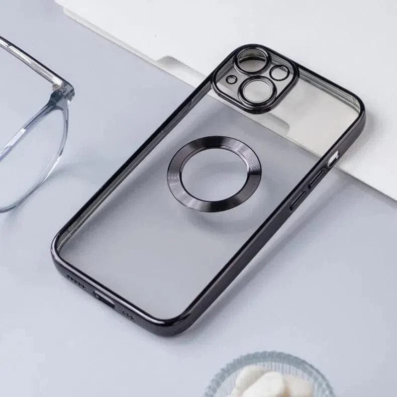 Silicone Soft transparent Lens Protection Case for iPhone 13 Pro Max iPhone 13 Pro Max Black Back Cases