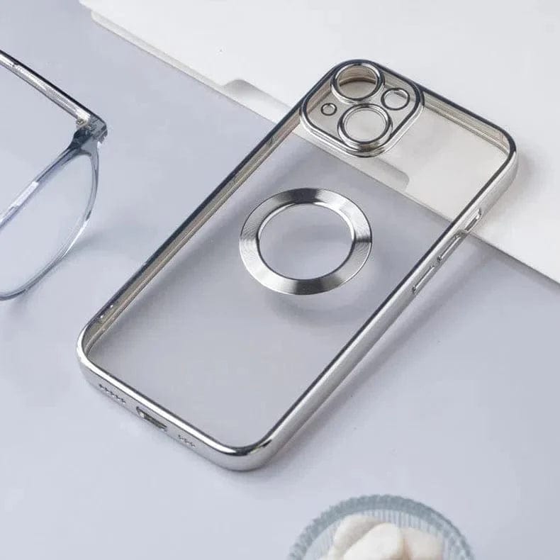 Silicone Soft transparent Lens Protection Case for iPhone 13 Pro Max iPhone 13 Pro Max Silver Back Cases