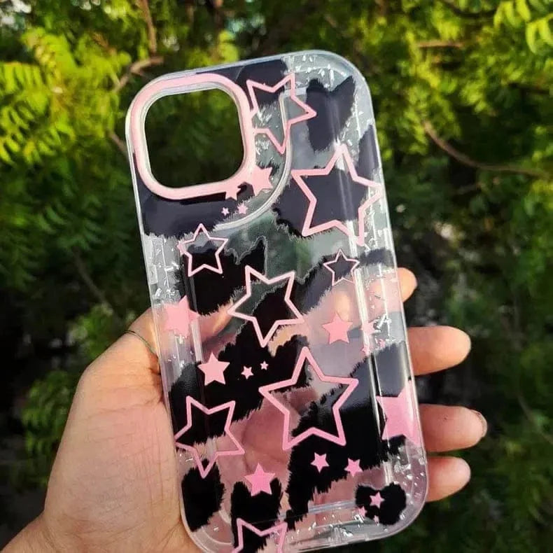 Silver Glitter Clear Soft Case for iPhone 14