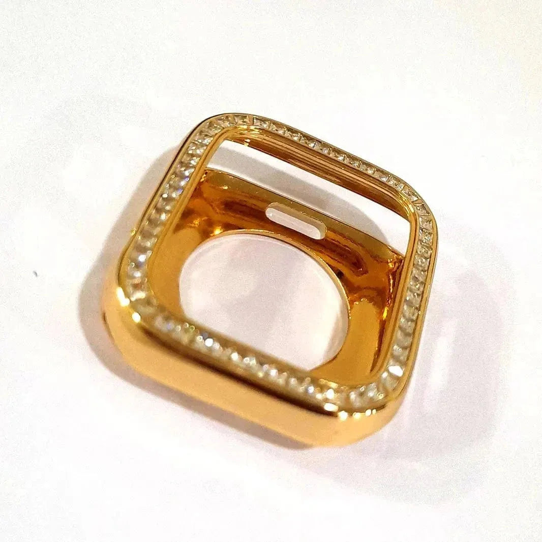 Single Rhinestone Aluminum Full Body Cover for Apple Watch 40mm