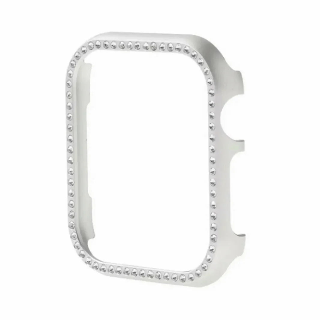 Single Rhinestone Metal Bumper for Apple Watch 44mm