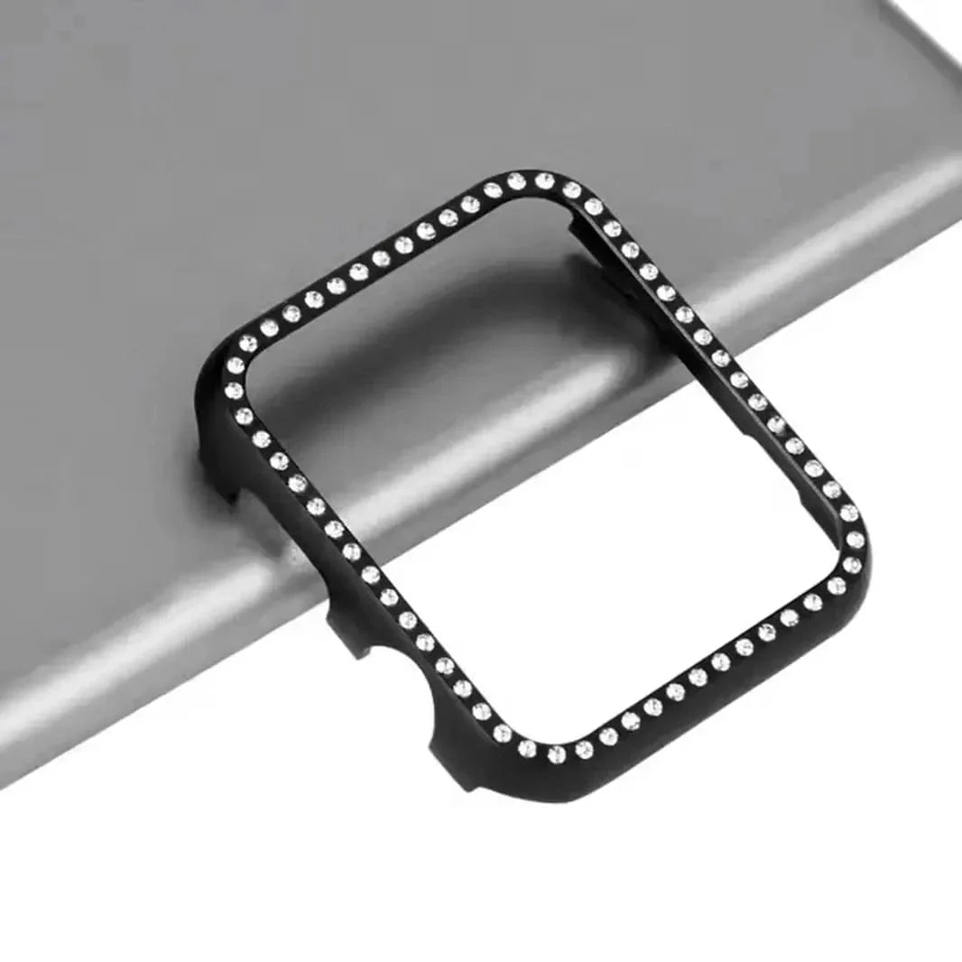 Single Rhinestone Metal Bumper for Apple Watch 46mm S10