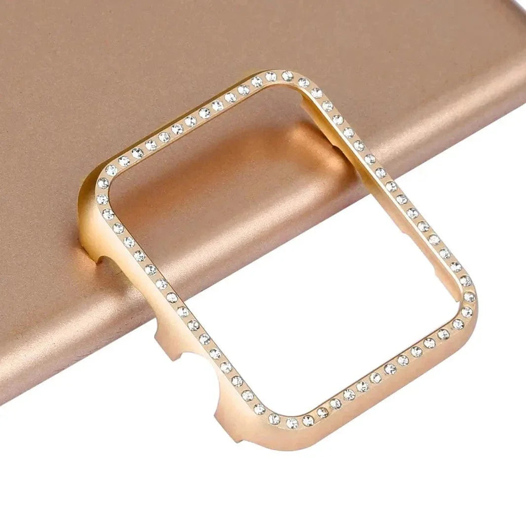 Single Rhinestone Metal Bumper for Apple Watch 40mm