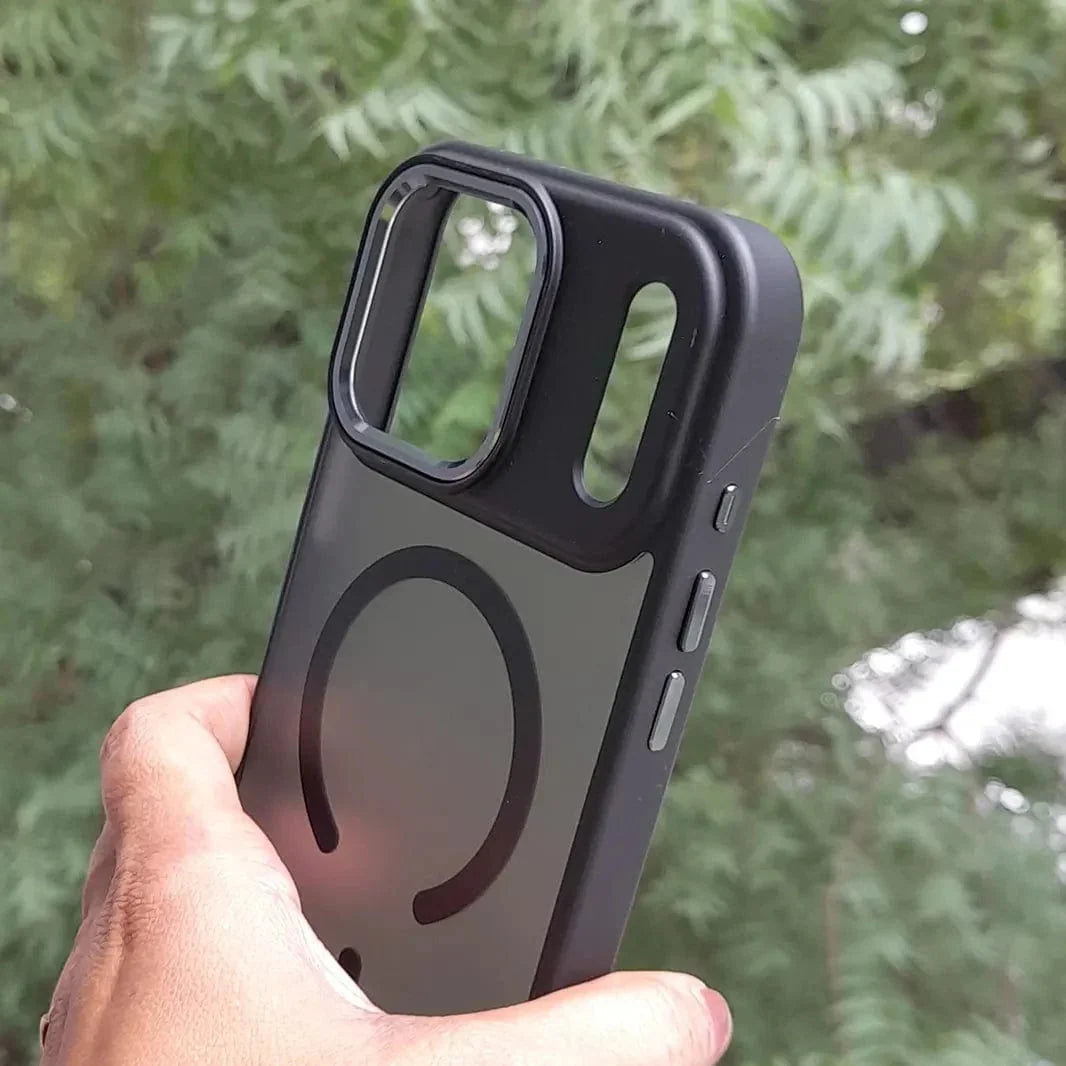 Sleek Matte Finish Metal Key Magsafe Case for iPhone 17