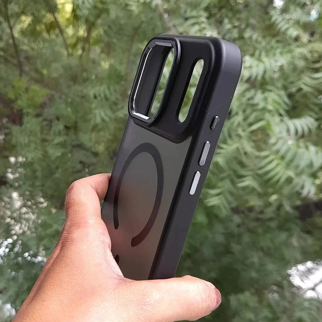 Sleek Matte Finish Metal Key Magsafe Case for iPhone 17