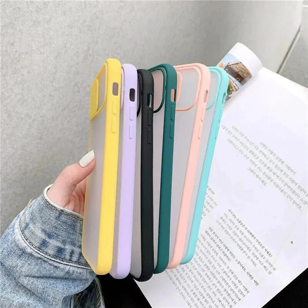 Sliding Shutter Camera Protection Matte Case for iPhone 11