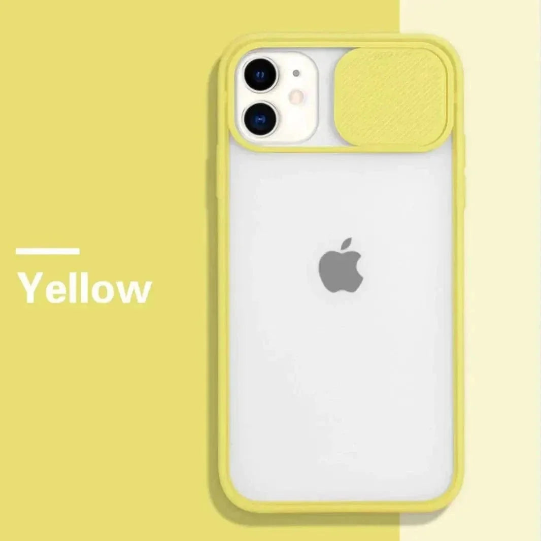 Sliding Shutter Camera Protection Matte Case for iPhone 11