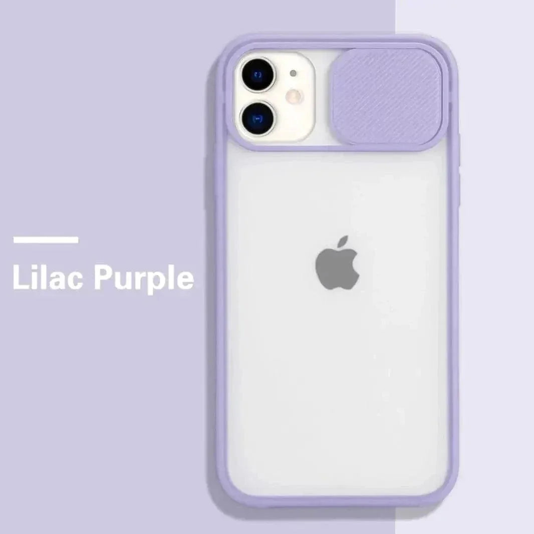 Sliding Shutter Camera Protection Matte Case for iPhone 11