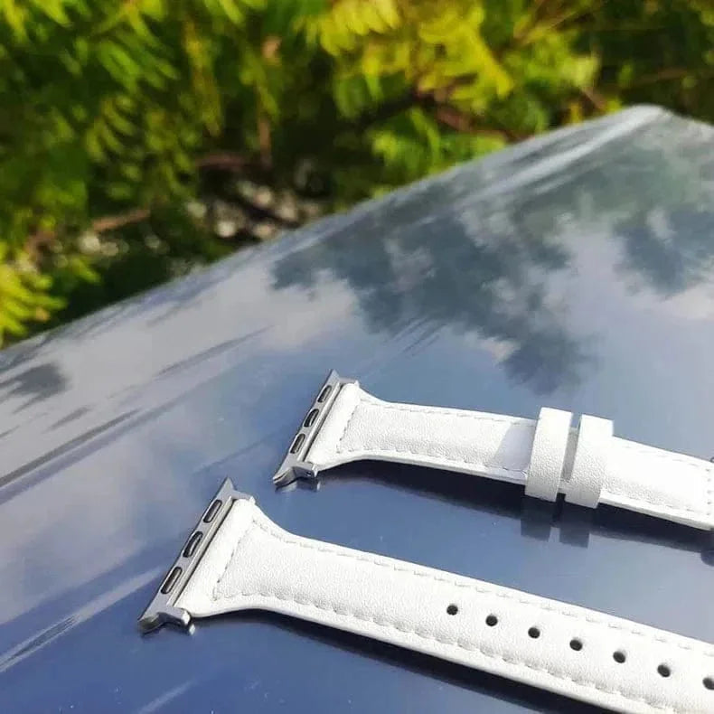 Slim Classic Leather Texture Band for Apple Watch 38 | 40 | 41 | 42mm S10