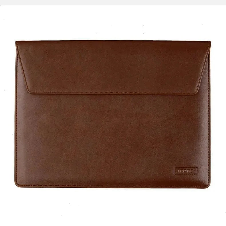 Slim Faux Leather Business Laptop Sleeve Bag