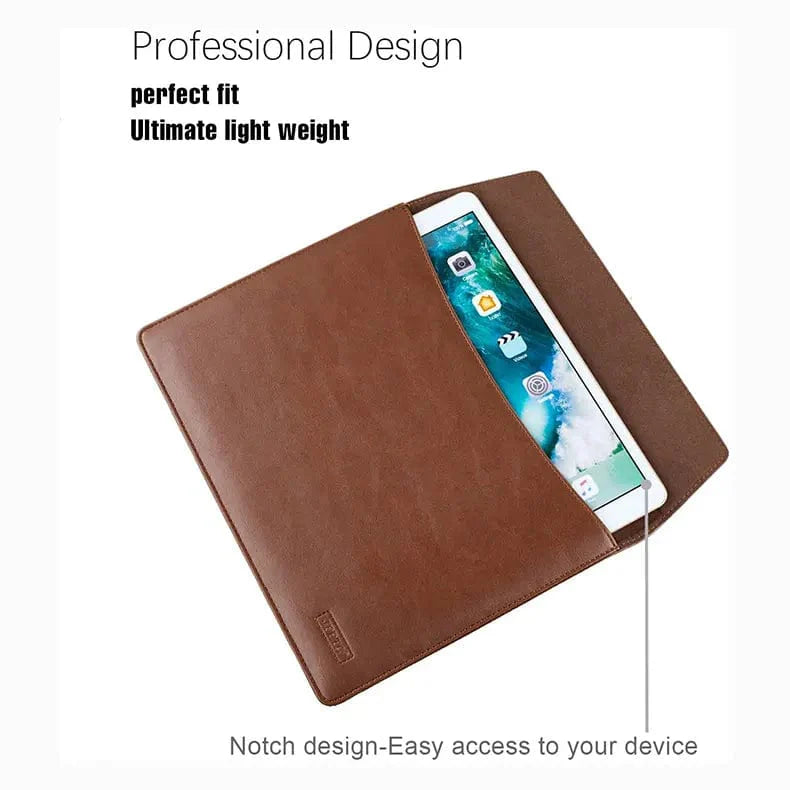 Slim Faux Leather Business Sleeves Bag for MacBook | Laptop