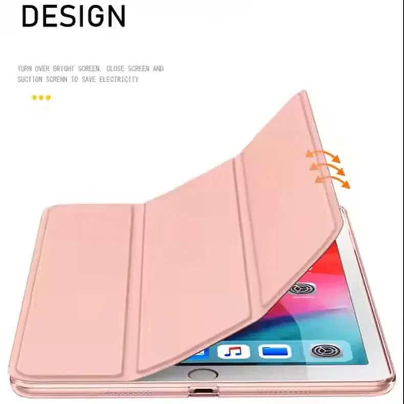 Smart Trifold Hard Matte Back Flip Stand Back Case for iPad