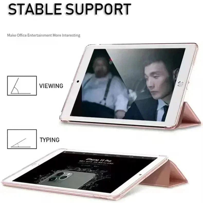 Smart Trifold Hard Matte Flip Cover for iPad 7 | 8 | 9 (10.2-inch)