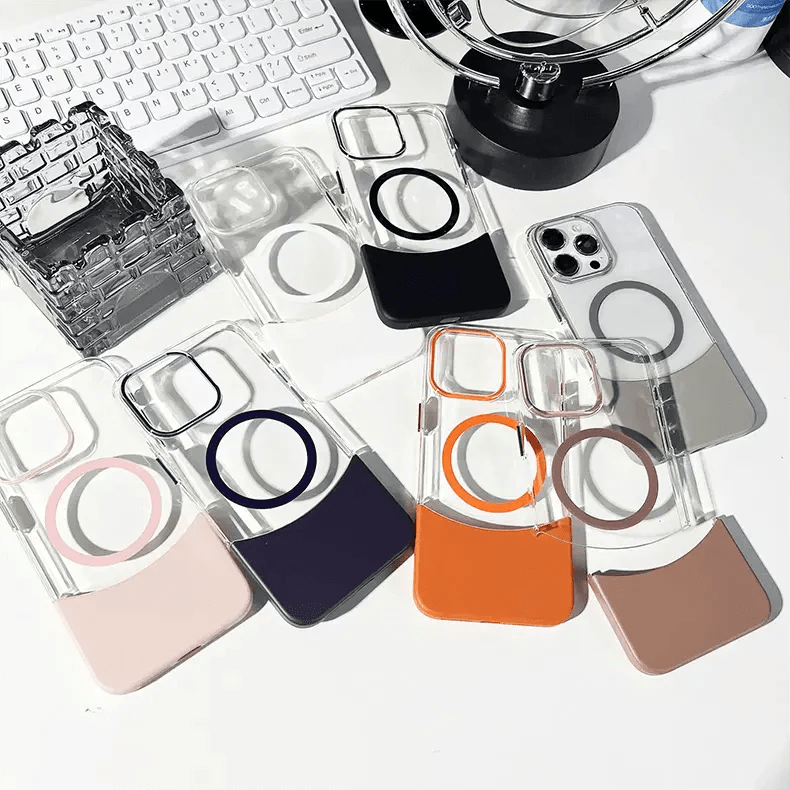 SnapSplit Crystal Clear Magsafe Case for iPhone Back Cases