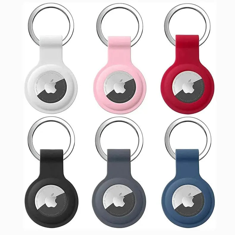 Soft Silicone Keychain Cover for Apple AirTag