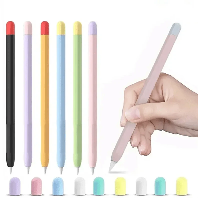 Soft Silicone Stylus Pen Sleeve Case for Apple Pencil 2