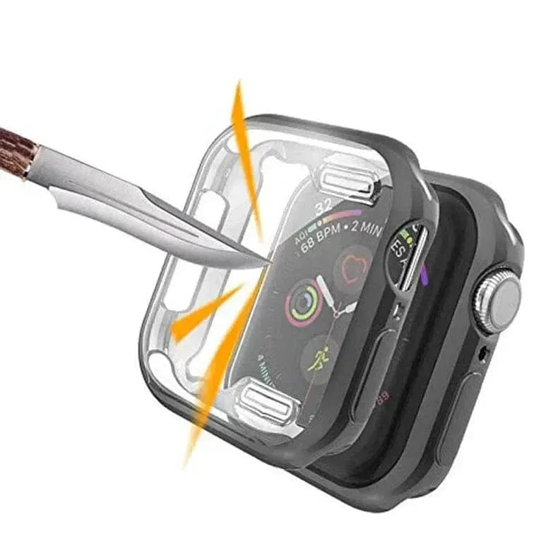 Soft Slim Shiny Full Body Screen Protector Cover for Apple Watch 44mm
