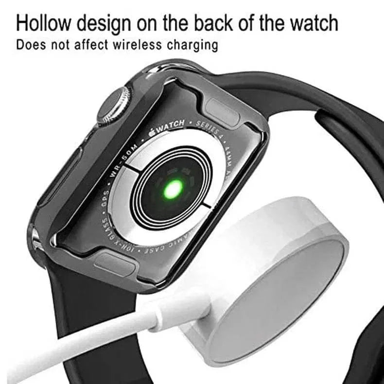 Soft Slim Shiny Full Body Screen Protector Cover for Apple Watch 44mm