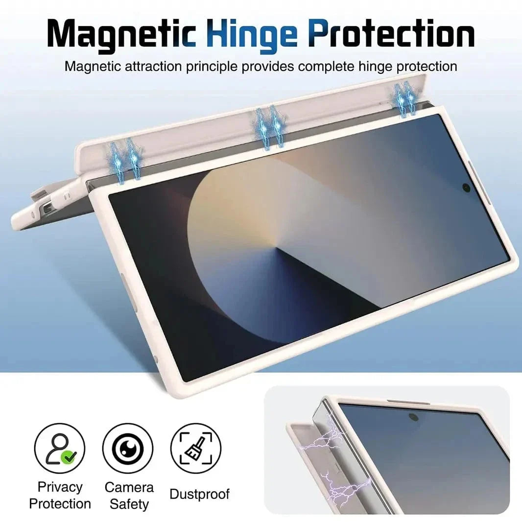 Soft Touch Coating Lens Bracket Case With Hand Strap for Samsung Z Fold7