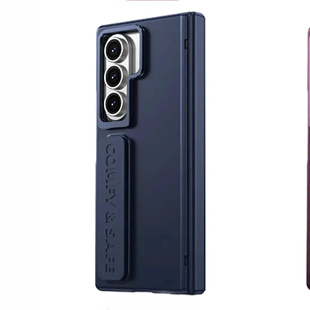 Soft Touch Coating Lens Bracket Case With Hand Strap for Samsung Z Fold6