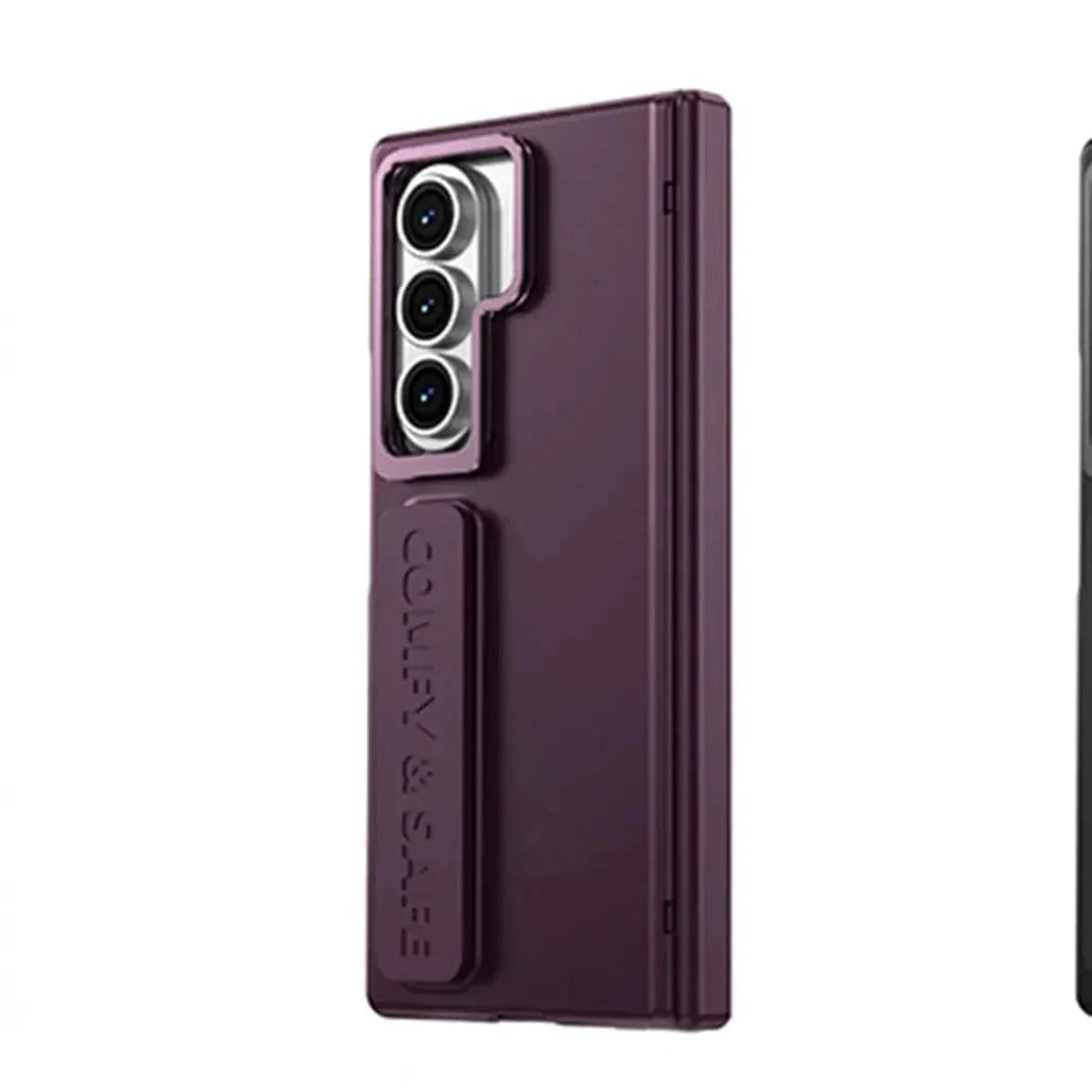 Soft Touch Coating Lens Bracket Case With Hand Strap for Samsung Z Fold7