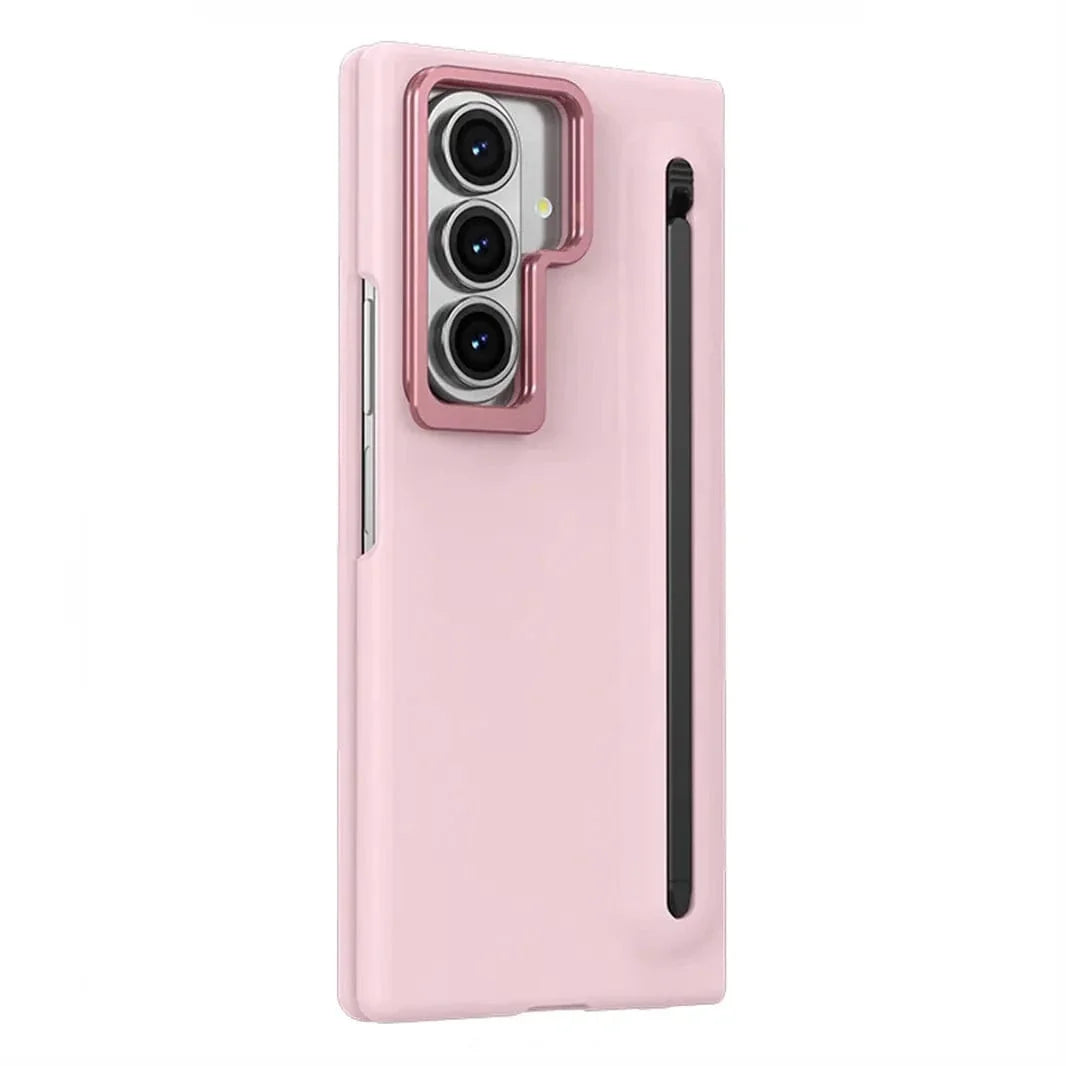 Soft Touch Coating Lens Bracket Case With Pen for Samsung Z Fold7